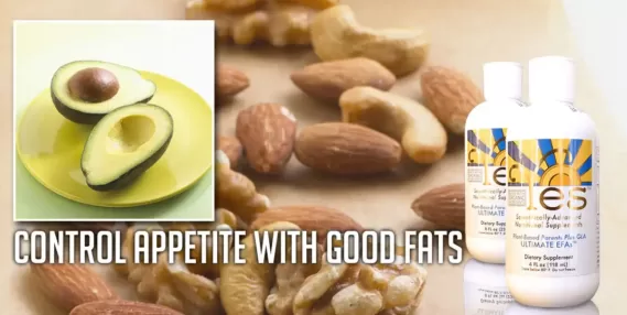 Appetite control with good fats EFAs